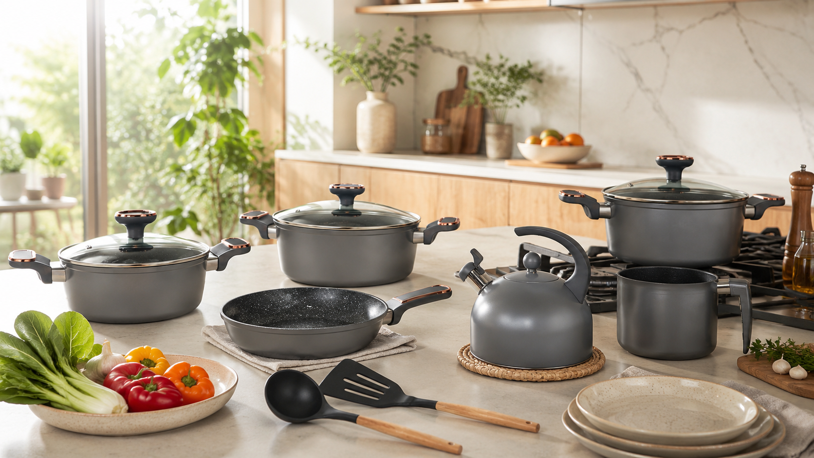 bateria de cocina antiadherente