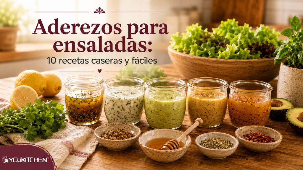 Aderezos para ensaladas: 10 recetas caseras y fáciles
