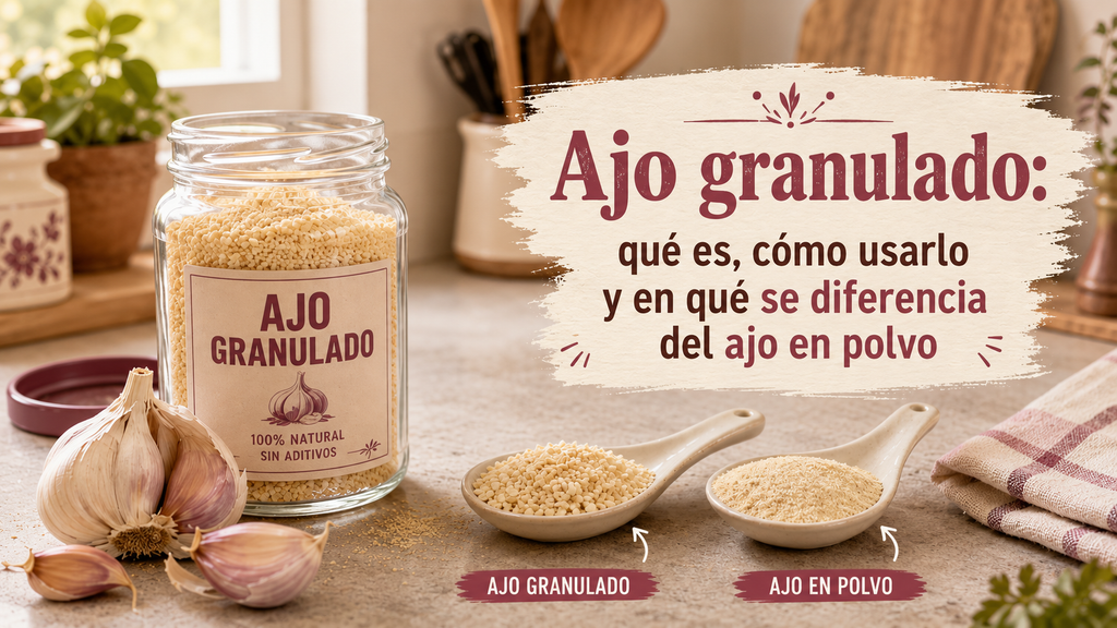 Ajo granulado: qué es, cómo usarlo y en qué se diferencia del ajo en polvo