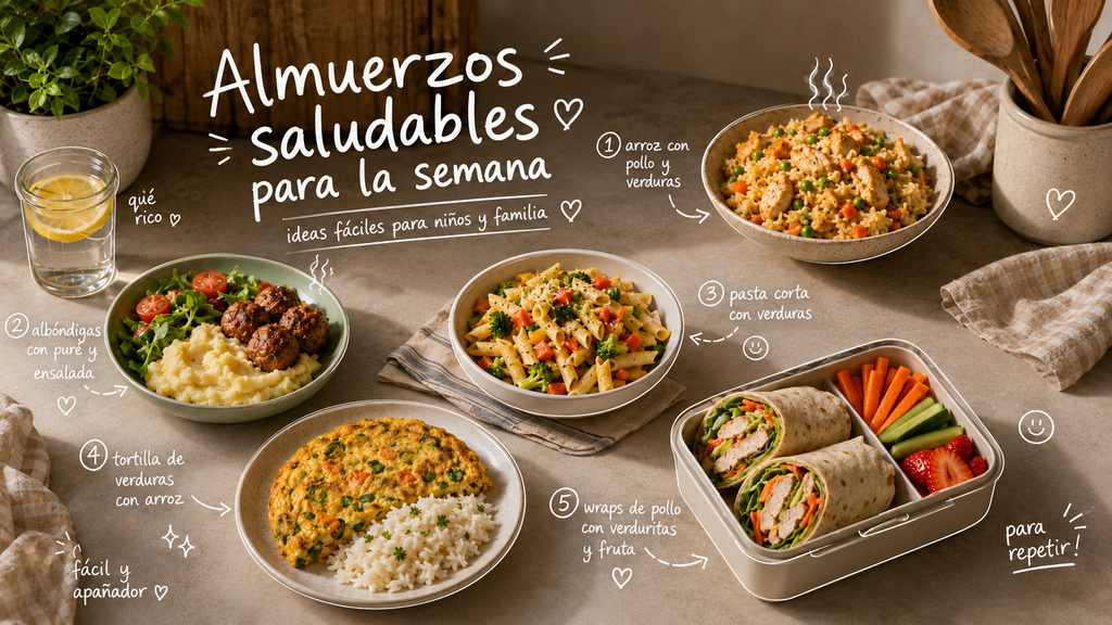 Almuerzos saludables para la semana: ideas fáciles para niños y familia