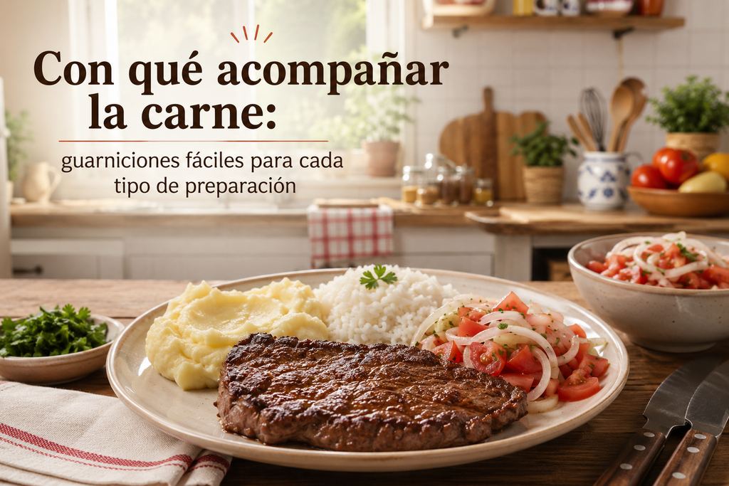 Con qué acompañar la carne: guarniciones fáciles para cada tipo de preparación