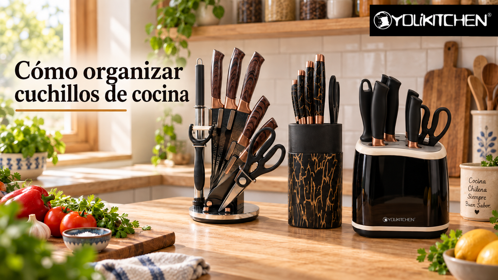 Cómo organizar cuchillos de cocina: dónde guardarlos con seguridad