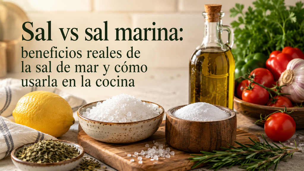 Sal vs sal marina: beneficios de la sal marina y cómo usarla en la cocina