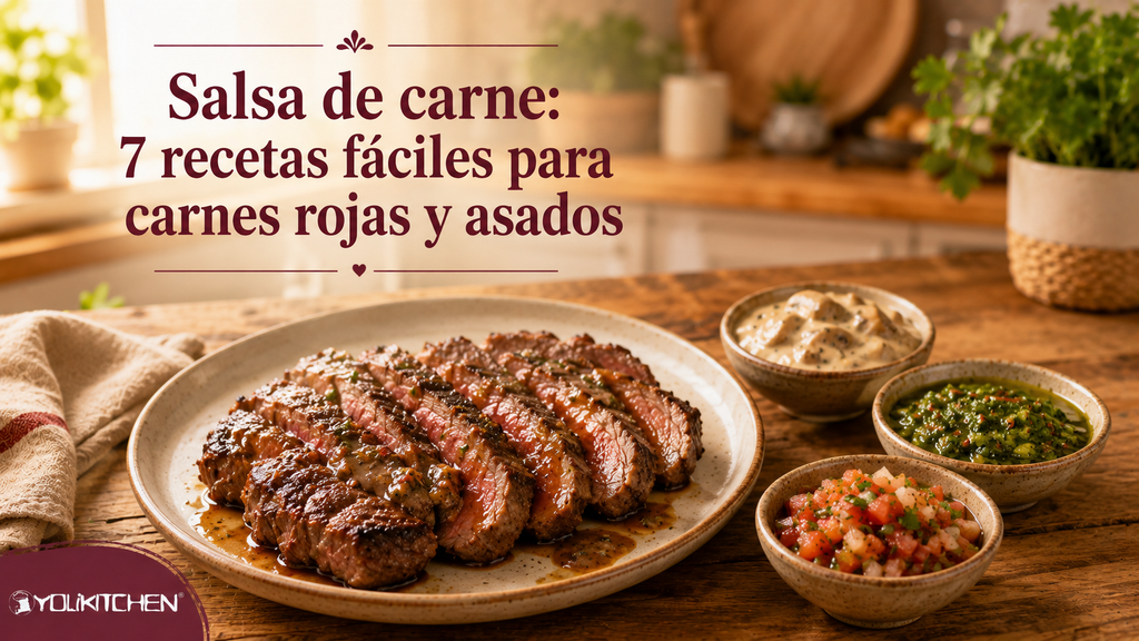 Salsa de carne: 7 recetas fáciles para carnes rojas y asados