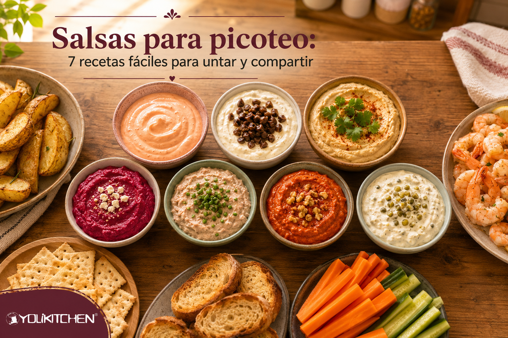 Salsas para picoteo: 7 recetas fáciles para untar y compartir