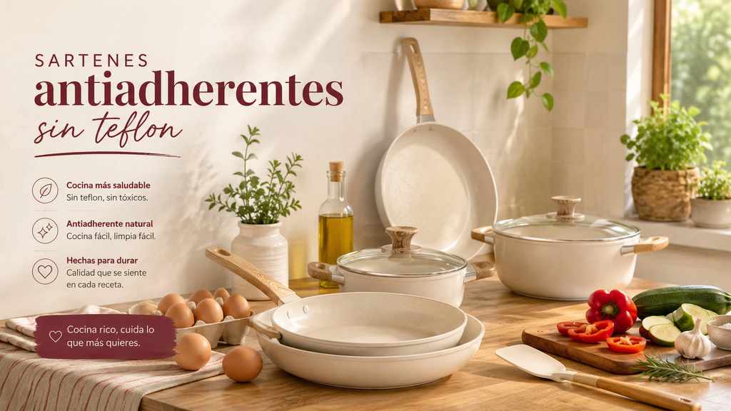 Sartenes antiadherentes sin teflon: cómo elegir una antiadherente para cocinar en casa