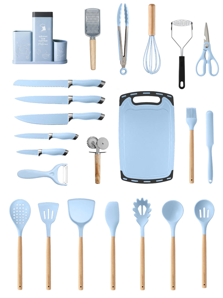 Set de utensilios de silicona 23 piezas
