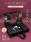 Set de cubiertos en caja de regalo (24 piezas)