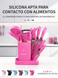 Kit de Cocina 19 Piezas con Cuchillos