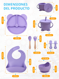 Set de Alimentación para Bebé con Ventosa
