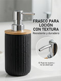 Set de accesorios de baño Bambú + Mate,5 piezas