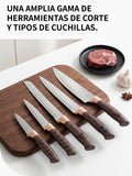 Set de Cuchillos con Base Giratoria