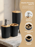 Set organizador de baño de acabado mate resistente a la humedad