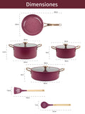 Set ollas antiadherente de 7 piezas