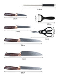 Set de Cuchillos con Base Giratoria