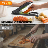 Cortador manual de verduras para agilizar la preparación de alimentos