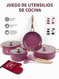 Un solo juego de ollas de Yolikitchen puede satisfacer todas tus necesidades de cocina casera.