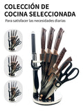 Set de Cuchillos con Base Giratoria