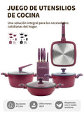 Set de Ollas y Sartén Grill Antiadherente