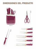 Set de cuchillos 7 piezas con bloque