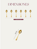 Set de Cucharitas Doradas (6 unidades)