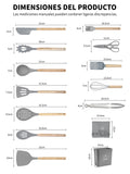 Set de Utensilios de Silicona 14 Piezas