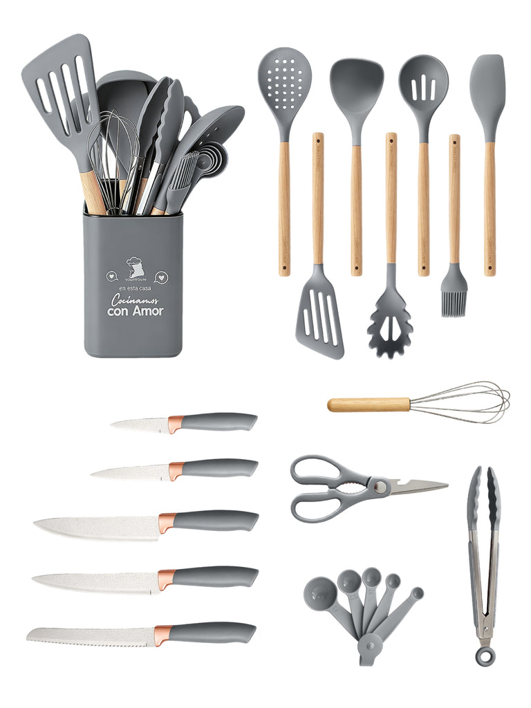 Set de utensilios de cocina 21 piezas