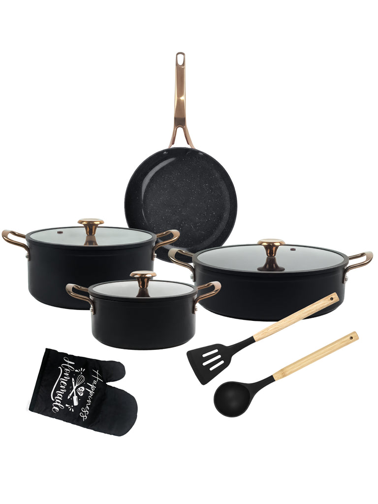 Set ollas antiadherente de 7 piezas