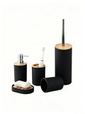 Set Accesorios de Baño 5 Piezas Bambú
