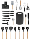 Set de utensilios de silicona 23 piezas