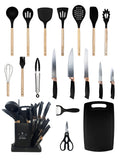 Kit de Cocina 19 Piezas con Cuchillos