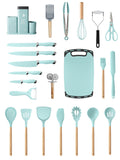 Set de utensilios de silicona 23 piezas