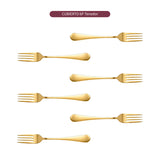 Set 6 Tenedores Dorados 304