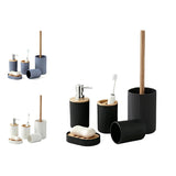 Set Accesorios de Baño 5 Piezas Bambú