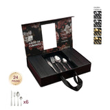 Set de cubiertos en caja de regalo (24 piezas)