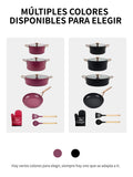Set ollas antiadherente de 7 piezas