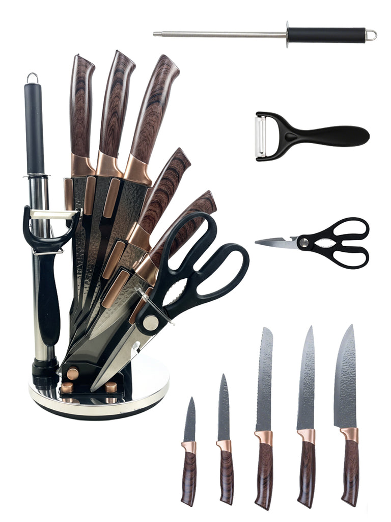 Set de Cuchillos con Base Giratoria